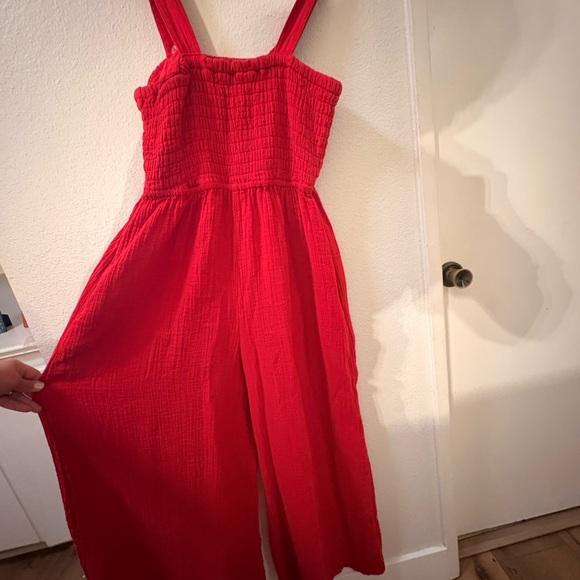 Quince Bold Red Textured Top - Picture 4 of 4